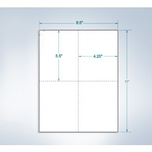 Buy 8.5 x 11 Cardstock Single Vertical Perforated - 250 Sheets
