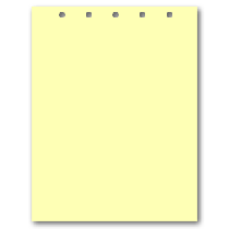 Canary Paper With 5 Holes on Top