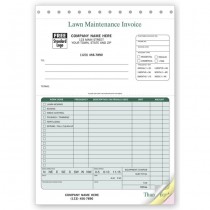 Landscaping Invoice - 6 3/8 x 8 1/2