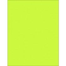 8-1/2 x 11" Letter, 65 Lb. Cover Card Stock, Lime