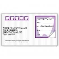 Dental Appointment Cards, Peel And Stick, Tooth Design