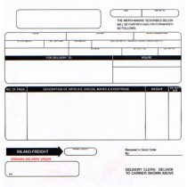9-1/2 x 8-1/2" 5 Part Continuous Delivery Order Forms 