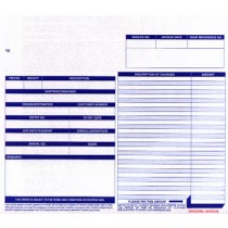 10 x 8-1/2" 5 Part Continuous Generic Invoice 