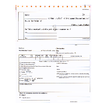 9-1/2 x 11" 4 Part Snap Set Bank Draft & Transmittal Letter