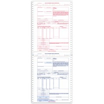 9-1/2 x 24 6 Part Continuous International Air Waybill 