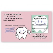 Dental Appointment Cards, Peel And Stick, Don't Forget