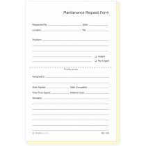 Maintenance & Repair, Request Forms, 5.5" x 8.5"