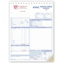 HVAC Service Work Order, Form and invoice E