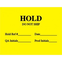 Hold Label For Warehouse