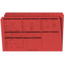 Real Estate Folder, Right Panel List, Legal Size, Red