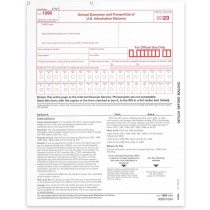 1096 Transmittal 2023 Tax Forms, Pack of 25, for Laser or Inkjet Printers, Quickbooks and Other Accounting Software Compatible