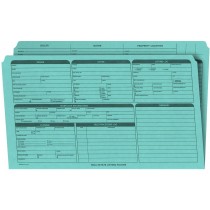 Real Estate Folder, Right Panel List, Legal Size, Blue