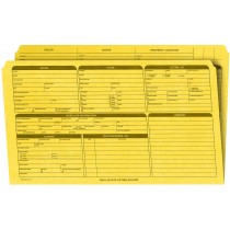 Real Estate Folder, Right Panel List, Legal Size, Yellow