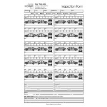 Vehicle Inspection Form with 10 Cars