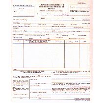 9-1/2 x 11" 6 Part Continuous Transportation Entry