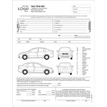 Auto Condition Report Form with Terms on back