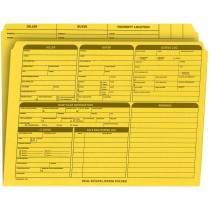 Real Estate Folder Right Panel List Letter Size, Yellow