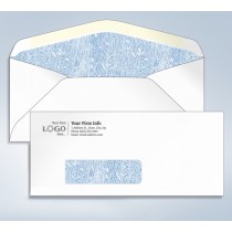  Imprinted Tinted Envelope,w/window, #9,3 7/8 x 8 7/8 