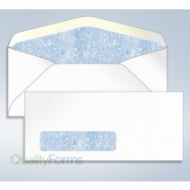 Blank Tinted Envelope,w/window, #10, 4 1/8 x 9 1/2 