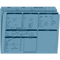 Real Estate Folder Right Panel List Letter Size, Blue