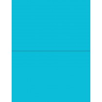 8-1/2" x 11" Fluorescent Blue 2 Labels per Sheet 8-1/2" x 5-1/2"
