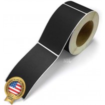 Rectangle Inventory Color Coding Labels - Black - 3 x 5