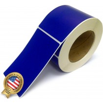 Rectangle Inventory Color Coding Labels - Blue - 3 x 5
