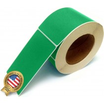 Rectangle Inventory Color Coding Labels - Green - 3 x 5