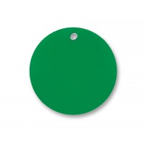 3" Strong Vinyl  Circle Tags Green