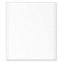 9-1/2 x 11" Continuous Paper 15# White, 2 Part, Side Perfs