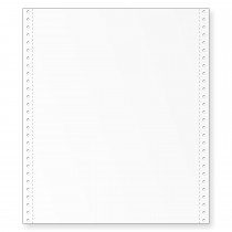 9-1/2 x 11" Continuous Paper 15# White, 2 Part, Side Perfs