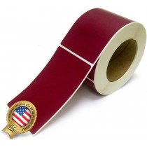Rectangle Inventory Color Coding Labels - Burgundy - 3 x 5