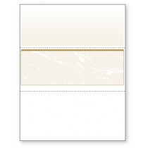 Blank Laser Middle Check Paper, Gold