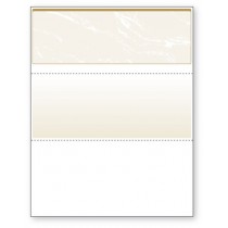 Blank Laser Top Check Paper, Gold