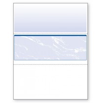Blank Laser Middle Check Paper, Blue