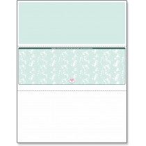 Blank Laser Top Check Paper, Green