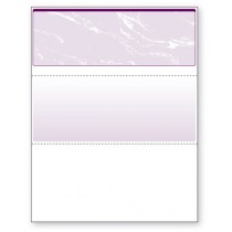 Blank Laser Top Check Paper, Purple