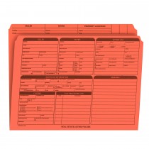 Real Estate Folder Right Panel List Letter Size, Orange