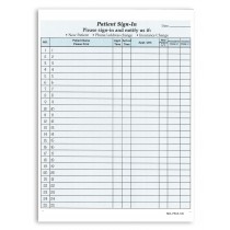 Patient Sign in Form Blue