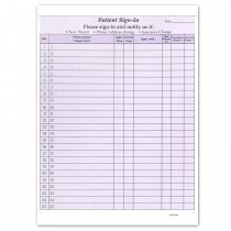 Patient Sign in Form Purple