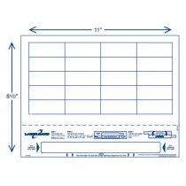 8 1/2" x 11" Adult Band with 20 Labels