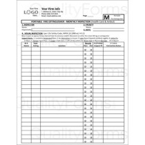 Portable Monthly Fire Extinguisher Inspection Form