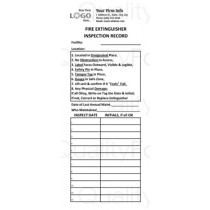 Portable Monthly Fire Extinguisher Inspection Form