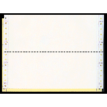 9-1/2 x 3-1/2" Continuous Paper, Color, 2 Part, Side Perfs