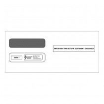 2025 3-Up Horizontal Laser W-2 Double-Window Envelope