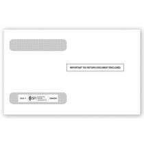 2025 4-Up Horizontal Laser W-2 Double-Window Envelope