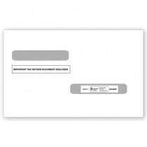 2025 4-Up Laser W-2 & Laser 1099-R Double-Window Envelope
