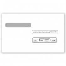 2025 4-Up Box Laser W-2 Double-Window Envelope