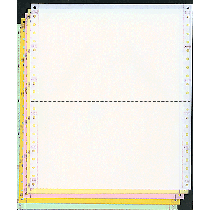 9-1/2 x 5-1/2" Continuous Paper, Color, 5 Part, Side Perfs
