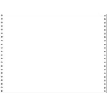 9-1/2 x 7" Continuous Paper,  White, 3 Part, Side Perfs